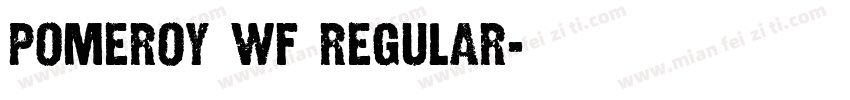 Pomeroy WF Regular字体转换